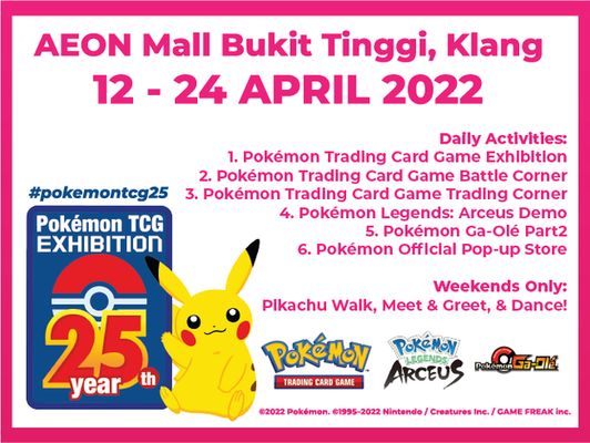 Pokémon TCG 25th Year Exhibition @ AEON Mall Bukit Tinggi